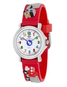 Reloj para Niña  Rojo con Vehículos y Números de Colores - Marea B37007/6