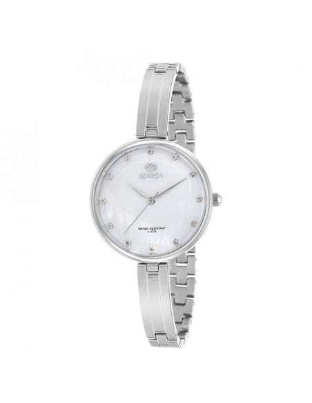 Reloj para Mujer de Acero Plateado con Esfera y Detalles de Circonitas - Marea B54142/1