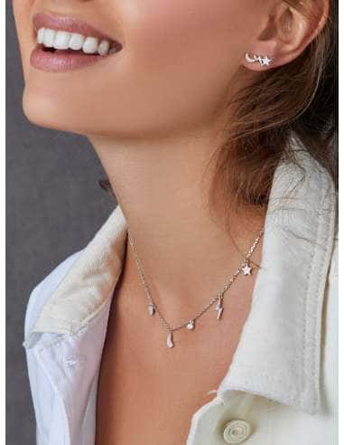 Collar para Mujer Plata Chapada en oro...