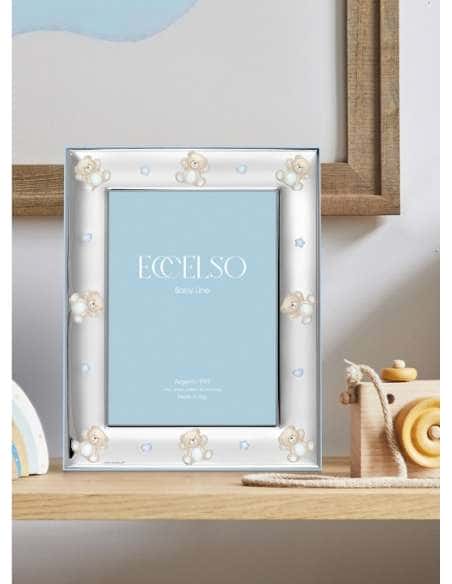 Marco de Fotos Infantil  Oso Estrellas Rosas - Eccelso 5074/4RA