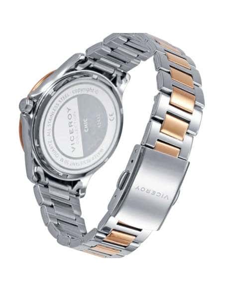 Reloj para Mujer Acero Bicolor Rosa y Plateado con Cristales - Viceroy 42432-73