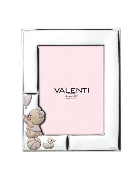 Marco de Fotos Infantil Oso y Globo Rosa - Valenti 73153 4LRA