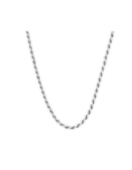Cadena trenzada o Cordón Salomónico Unisex 2.80mm - Plata de ley