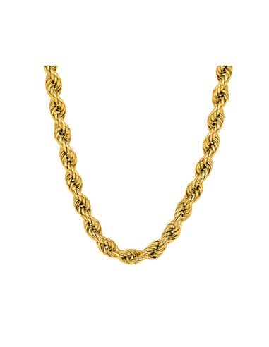 Cadena de Oro trenzada o Cordón Salomónico Unisex - Oro Amarillo 18K