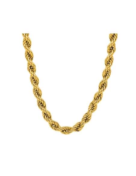 Cadena trenzada o Cordón Salomónico Unisex - Oro Amarillo 18K