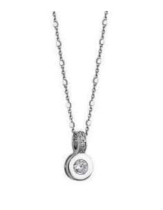 Collar para Mujer Rondel con Circonita en Plata de ley  - Lotus  LP1546-1/1