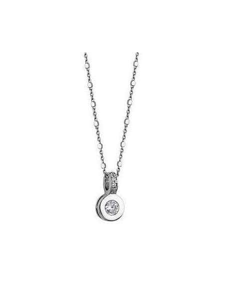 Collar para Mujer Rondel con Circonita en Plata de ley  - Lotus  LP1546-1/1