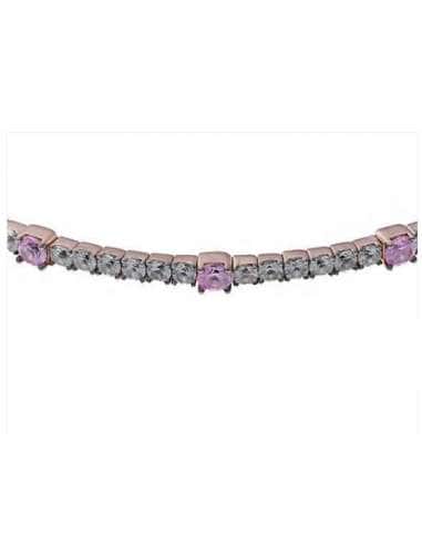 Pulsera para Mujer de Plata Chapada en Oro Rosa...