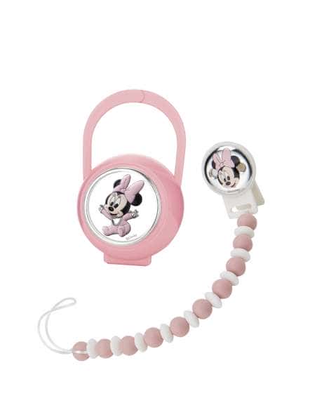 Set Infantil PortaChupete Pinza Mordedor Bebe Minnie Mouse - Disney D567RA