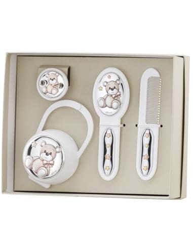 Set Infantil Portachupetes con Pinza, Cepillo y...