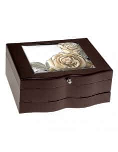 Joyero con Estampado con Rosas de Colores - Global argenti GA2031