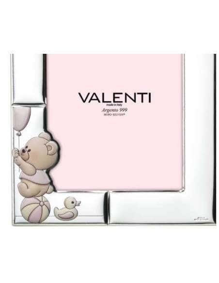 Marco de Fotos Infantil Oso y Globo Rosa - Valenti 73153 4LRA