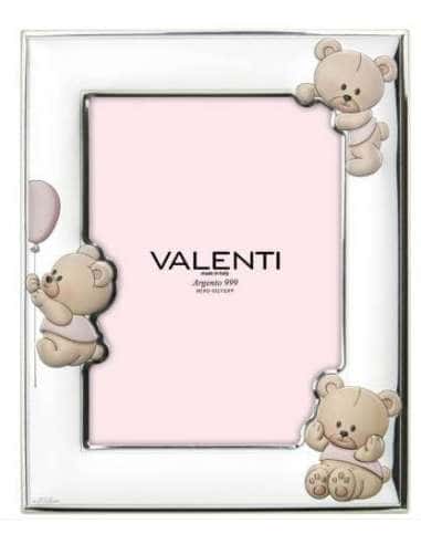 Marco de Fotos Infantil Oso Globo Color Rosa - Valenti 73151 4LRA