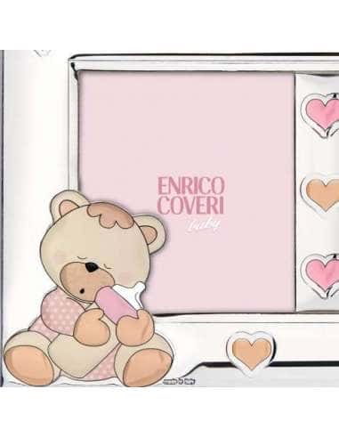 Marco de Fotos Infantil Doble Oso Rosa - Eventi...