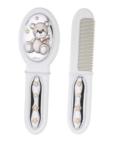 Set Infantil Portachupetes con Pinza, Cepillo y...