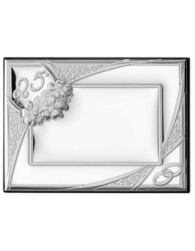 Placa 25º Aniversario con Frontal en Plata Bilaminada - Eventi EV9015/13V (Personalizable)