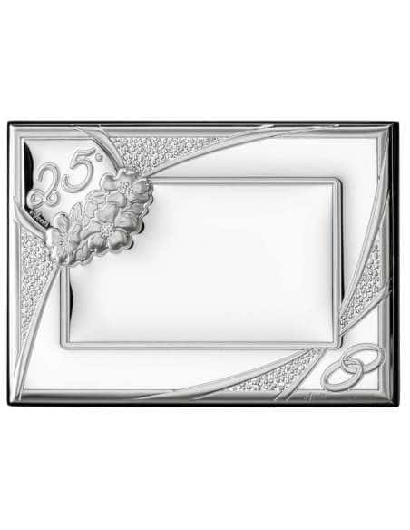 Placa 25º Aniversario con Frontal en Plata Bilaminada - Eventi EV9015/13V (Personalizable)
