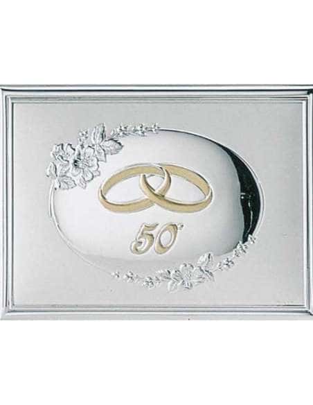 Marco Fotos o Placa Conmemorativa 50º Aniversario Flores - Valenti 555 4L (Personalizable)