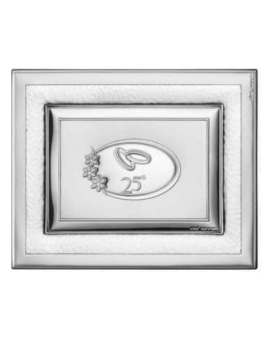 Marco Fotos o Placa Conmemorativa 25º Aniversario Flores - Eventi EV9056/13V (Personalizable)