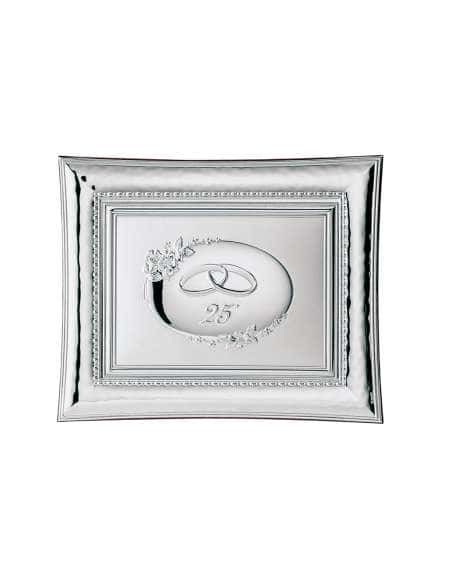 Marco Fotos o Placa Conmemorativa 25º Aniversario Flores - Valenti 554/3L  (Personalizable)